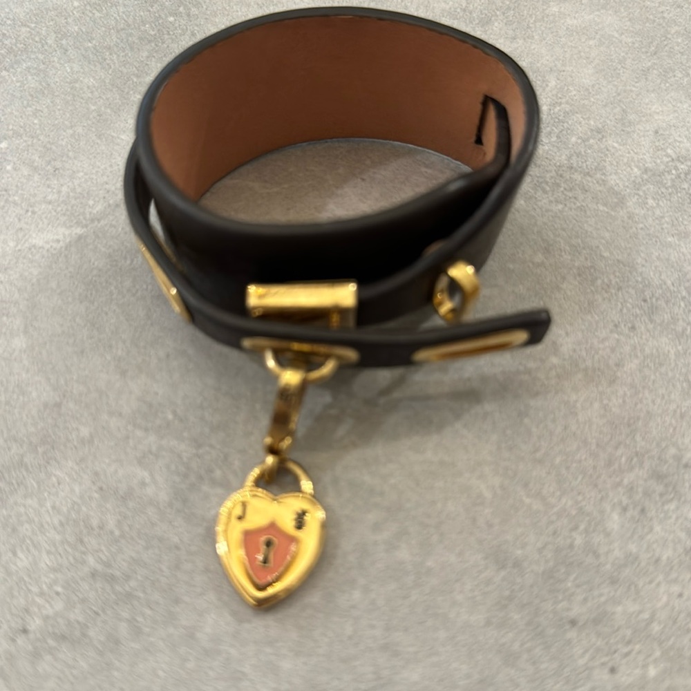Juicy couture bracelet with heart lock charm